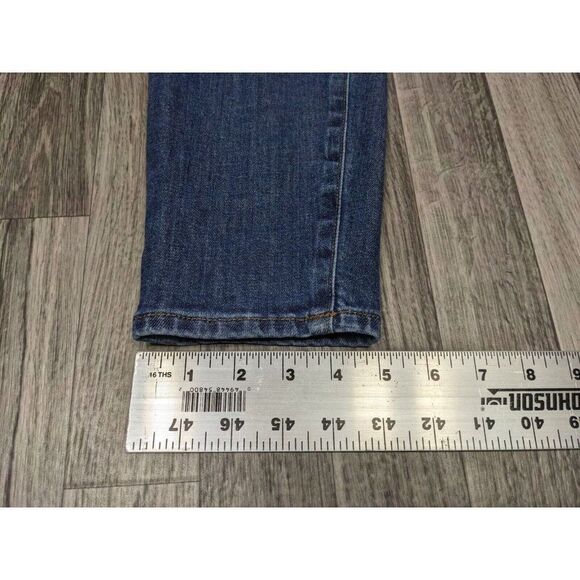 J.Crew Womens Size 27 High Rise Skinny Whiskered Denim Blue Jeans - Picture 12 of 12